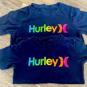 Hurley rainbow logo shirt